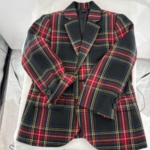 Crewcuts Ludlow Plaid Child’s Size 2 Blazer EUC